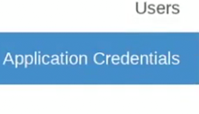Rocky - Horizon application credentials